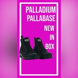 Palladium Women’s Black Pallabase Twill Boots - Size 8.5 | New In Box